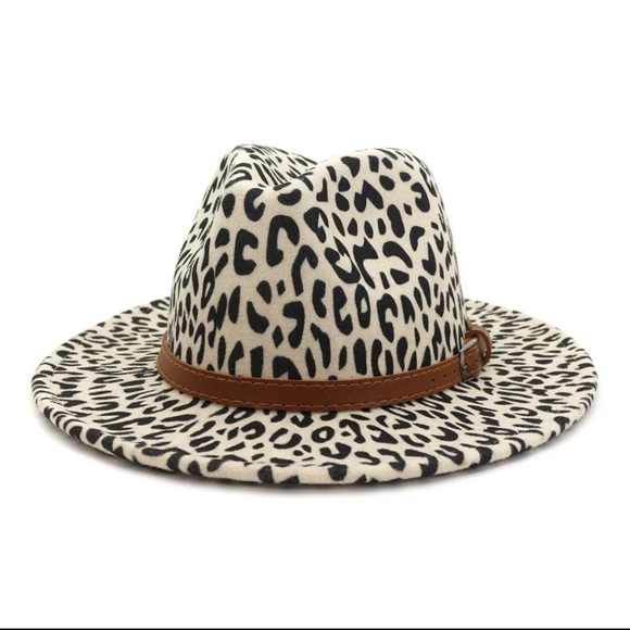 Leopard print fedora hat - Picture 3 of 6
